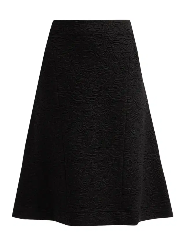 Dries Van Noten Women's Husosy Darted A-Line Midi Skirt - Black