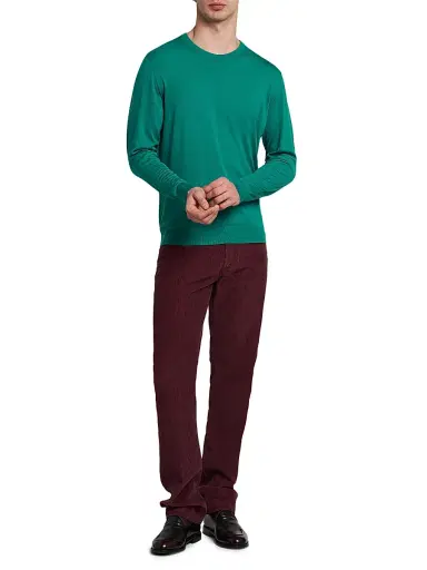 Kiton Men's Wool Crewneck Sweater | Thumbnail 2