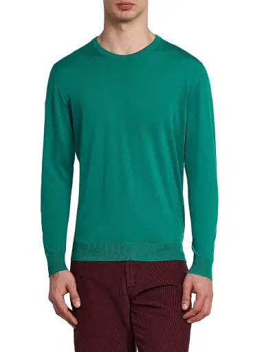 Kiton Men's Wool Crewneck Sweater | Thumbnail 3