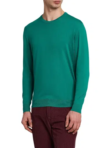 Kiton Men's Wool Crewneck Sweater | Thumbnail 4