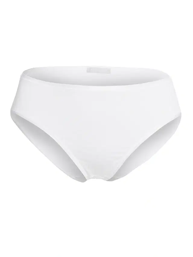 Women's Cotton Seamless High-Cut Full Brief - White