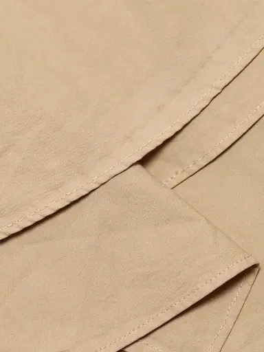Co Women's Tank Cotton Ruffle Midi-Dress - Khaki - Size XL | Thumbnail 8