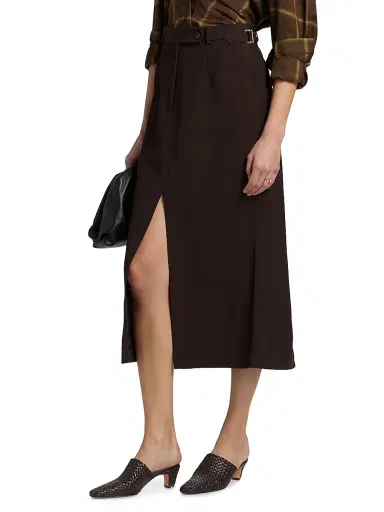 Co Women's Tailored Linen-Blend Pencil Skirt | Thumbnail 4