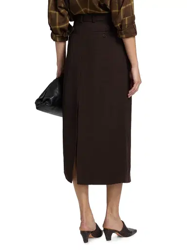Co Women's Tailored Linen-Blend Pencil Skirt | Thumbnail 5