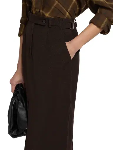 Co Women's Tailored Linen-Blend Pencil Skirt | Thumbnail 6