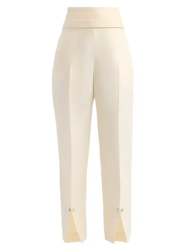 Brandon Maxwell Women's The Beatrix Wool-Silk Cummerbund Trousers -