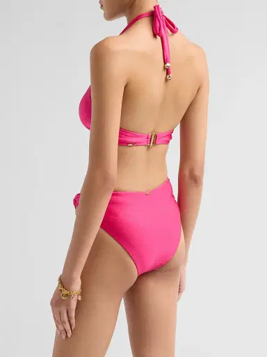 PatBo Women's Aurora High-Waisted Bikini Bottom - Pink - Size XS | Thumbnail 3 PatBo Women's Aurora High-Waisted Bikini Bottom - Pink - Size XS | Thumbnail 3