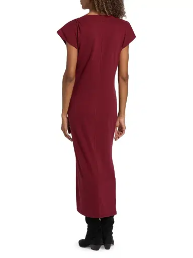 Isabel Marant Women's Nadela Cotton Draped Midi-Dress | Thumbnail 5 Isabel Marant Women's Nadela Cotton Draped Midi-Dress | Thumbnail 5