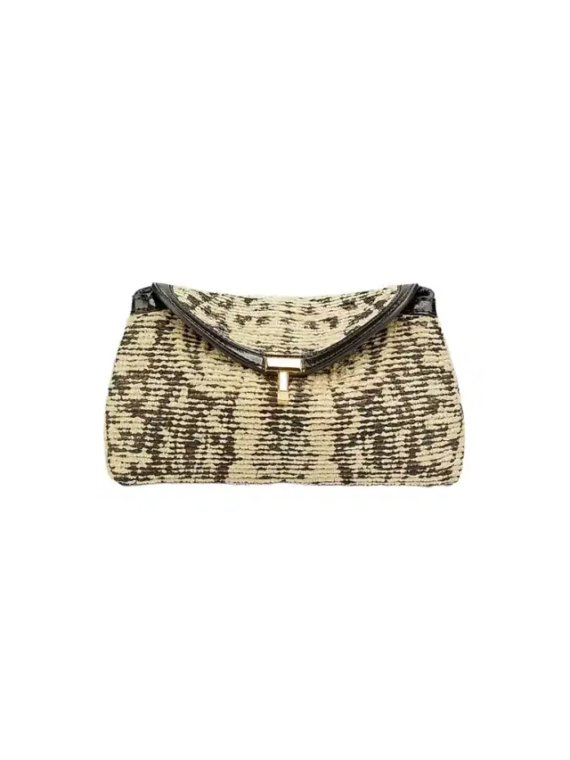 Women's T-Lock Mini Paisley Clutch - Black