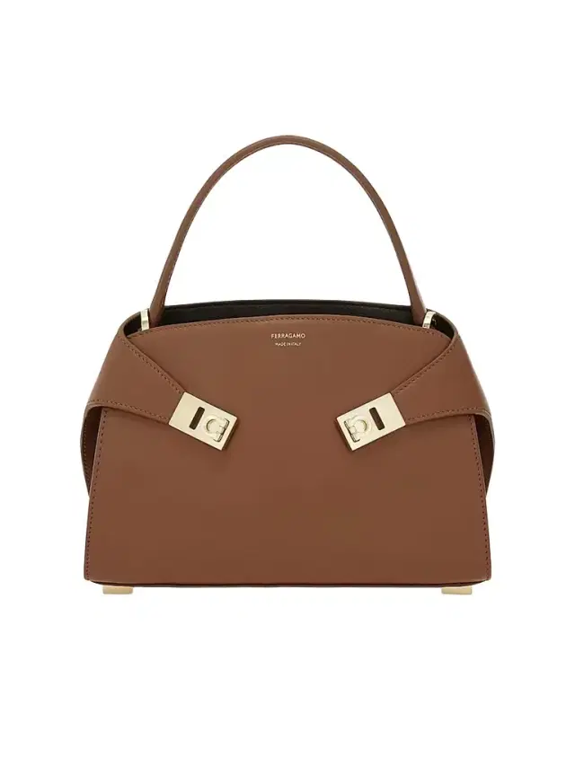 FERRAGAMO Women's Hug Extra-Small Leather Shoulder Bag - New Cognac
