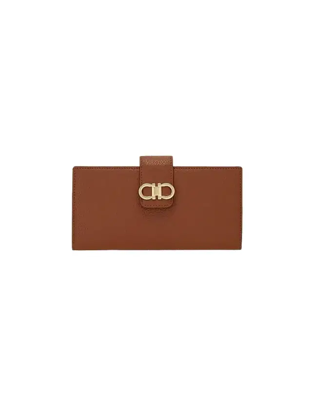 Women's Gancini Leather Continental Wallet - New Cognac