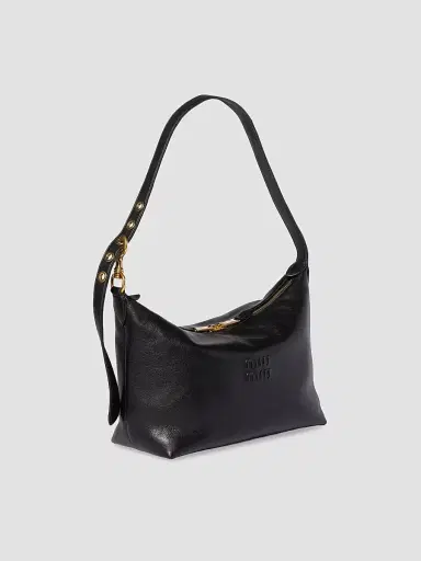 Miu Miu Women's Spirit Nappa Leather Shoulder Bag - Black | Thumbnail 2
