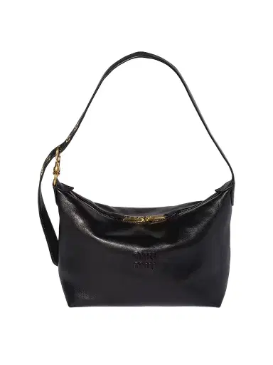Miu Miu Women's Spirit Nappa Leather Shoulder Bag - Black | Thumbnail 1