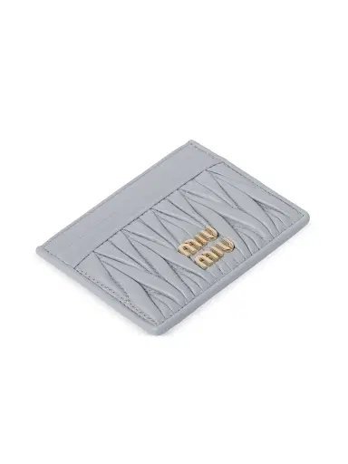 Miu Miu Women's Matelassé Nappa Leather Card Holder | Thumbnail 3 Miu Miu Women's Matelassé Nappa Leather Card Holder | Thumbnail 3