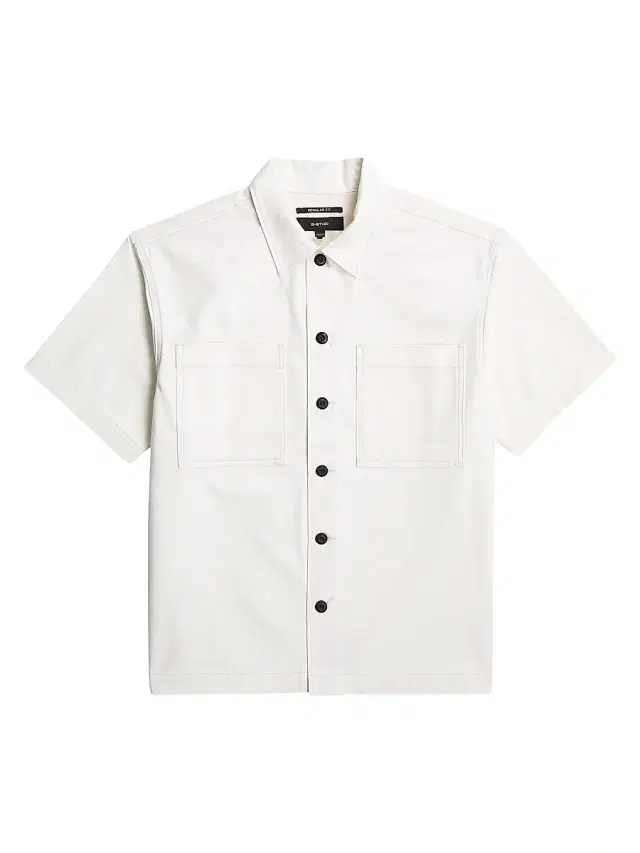 G-Star Men's Bowling Cotton Short-Sleeve Shirt - Ecru