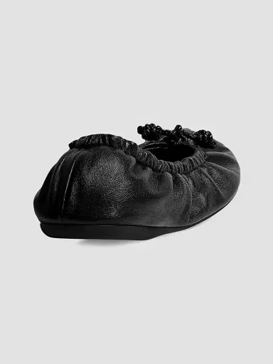 Bottega Veneta Women's Fantasmina Leather Ballet Flats - Black | Thumbnail 3 Bottega Veneta Women's Fantasmina Leather Ballet Flats - Black | Thumbnail 3