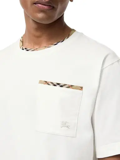 Burberry Men's Ryan Check Cotton T-Shirt | Thumbnail 3 Burberry Men's Ryan Check Cotton T-Shirt | Thumbnail 3
