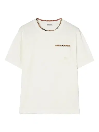 Burberry Men's Ryan Check Cotton T-Shirt | Thumbnail 1 Burberry Men's Ryan Check Cotton T-Shirt | Thumbnail 1