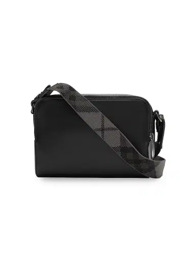 Burberry Men's Pop Check Mini Case Crossbody Bag | Thumbnail 3 Burberry Men's Pop Check Mini Case Crossbody Bag | Thumbnail 3
