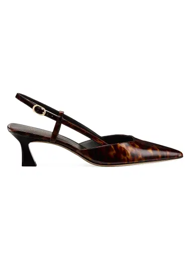 Stuart Weitzman Women's Vinnie 50MM Leather Slingback Pumps - Classic - Size 9.5 | Thumbnail 1 Stuart Weitzman Women's Vinnie 50MM Leather Slingback Pumps - Classic - Size 9.5 | Thumbnail 1