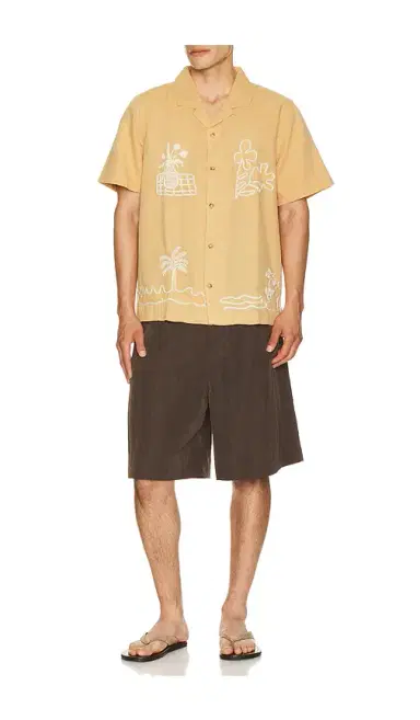 Marine Layer Sol Embroidered Resort Shirt | Thumbnail 3