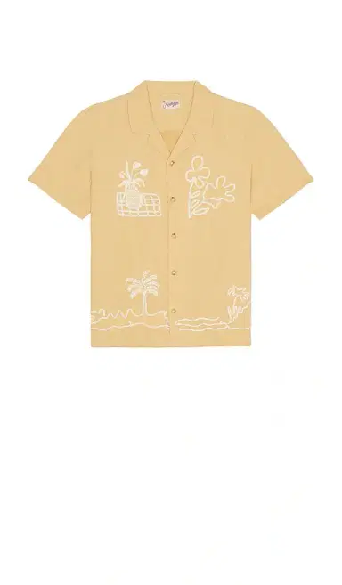 Marine Layer Sol Embroidered Resort Shirt | Thumbnail 4