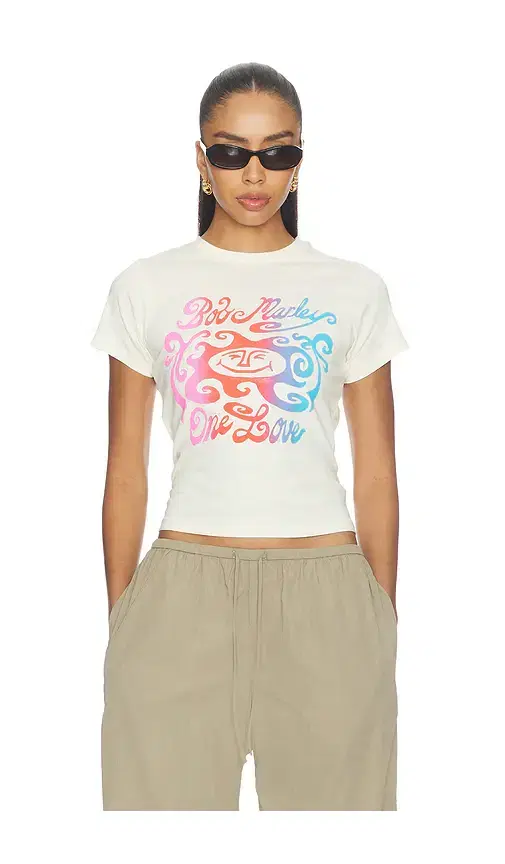 DAYDREAMER Bob Marley One Love Gradient Vintage Tee