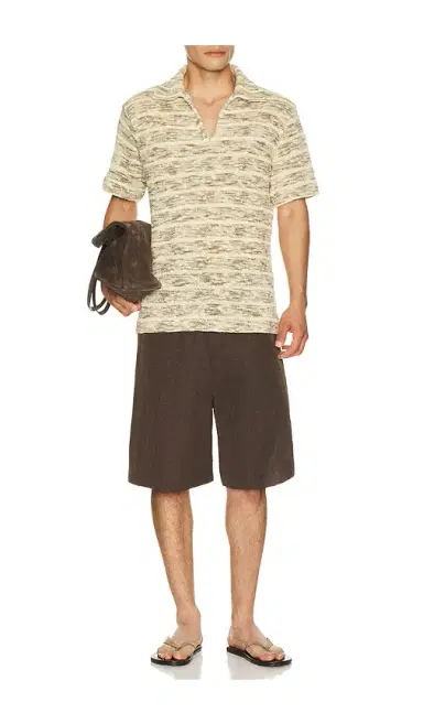 Krost Multi-Color Striped Knit Polo | Thumbnail 3