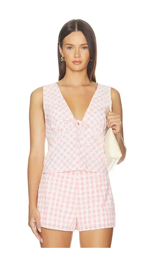 MINKPINK Sabina Gingham Top