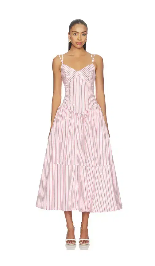 Rose Stripe Dagna Dress