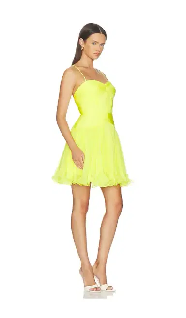 AKNVAS Canary Micropleated Cocktail Dress | Thumbnail 2