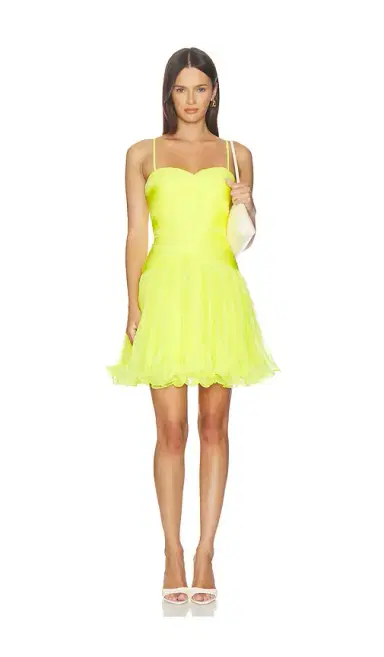 AKNVAS Canary Micropleated Cocktail Dress | Thumbnail 1