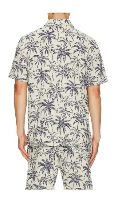 Faherty Short Sleeve Cabana Towel Terry Shirt | Thumbnail 2 Faherty Short Sleeve Cabana Towel Terry Shirt | Thumbnail 2