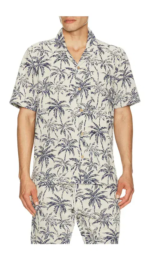 Short Sleeve Cabana Towel Terry Shirt