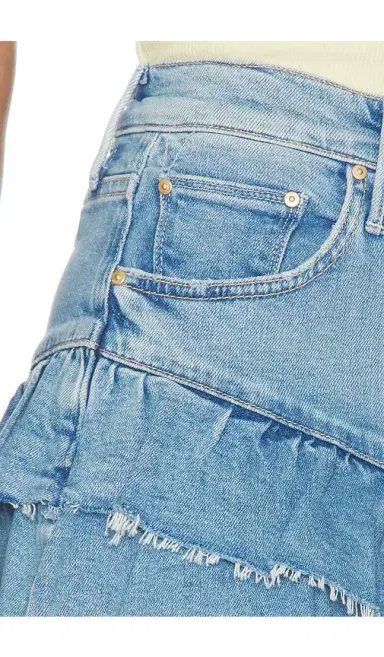 Mother The Ruffle My Feathers Mini Fray Skirt | Thumbnail 6 Mother The Ruffle My Feathers Mini Fray Skirt | Thumbnail 6
