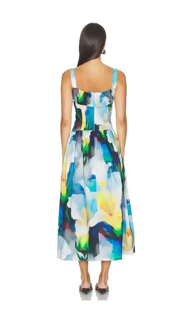 PRABAL GURUNG Ruched Waist Yoke Dress | Thumbnail 3