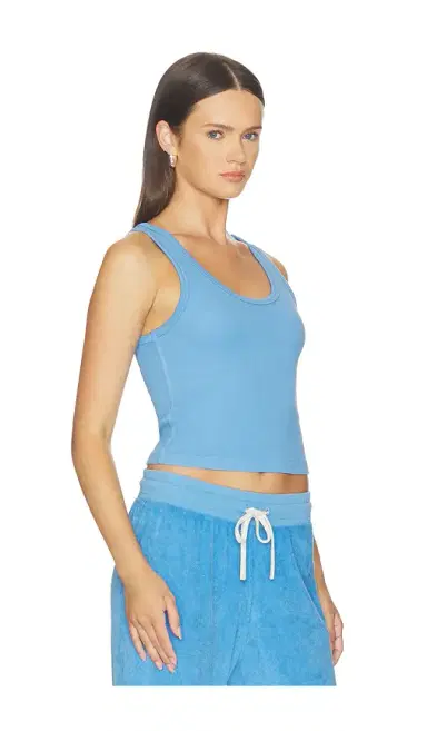 perfectwhitetee Blondie Rib Bra Friendly Tank | Thumbnail 2