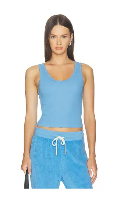 perfectwhitetee Blondie Rib Bra Friendly Tank | Thumbnail 1