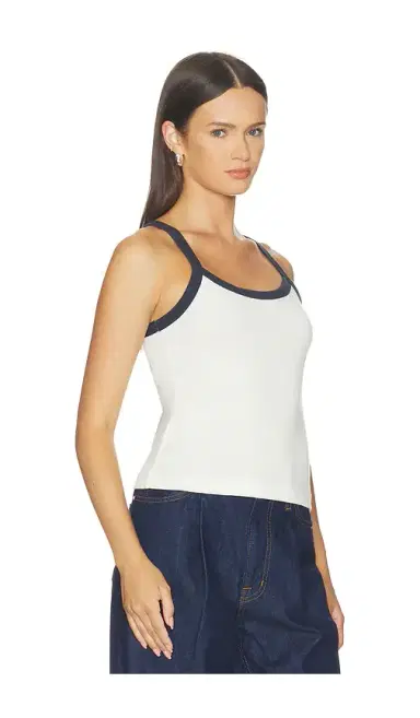 perfectwhitetee Cherry Cotton Ringer Tank | Thumbnail 2 perfectwhitetee Cherry Cotton Ringer Tank | Thumbnail 2