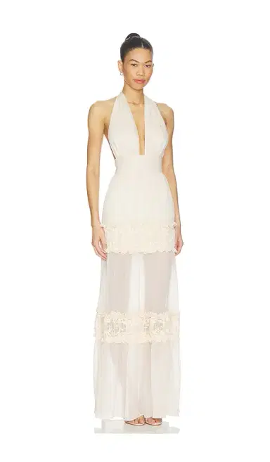 MORE TO COME x Emma Rose Solara Halter Gown | Thumbnail 2