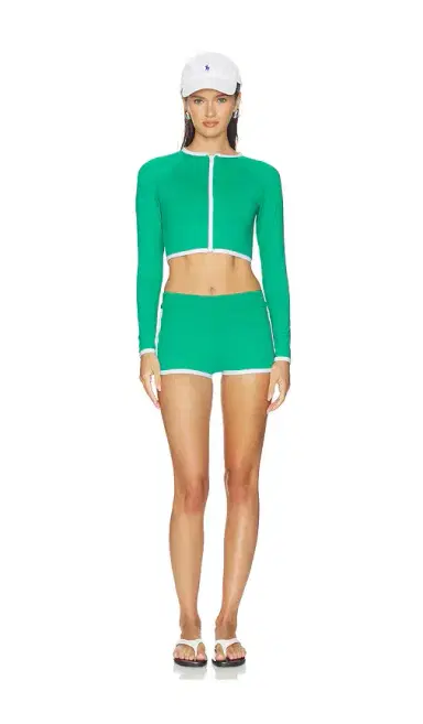 POST SWIM Melanie Contrast Rashguard | Thumbnail 4 POST SWIM Melanie Contrast Rashguard | Thumbnail 4