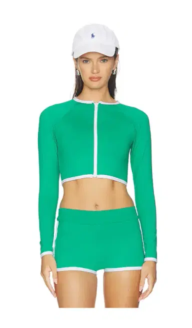 POST SWIM Melanie Contrast Rashguard | Thumbnail 1 POST SWIM Melanie Contrast Rashguard | Thumbnail 1
