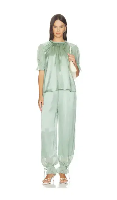 Ulla Johnson Camile Silk Cinched Pant | Thumbnail 5