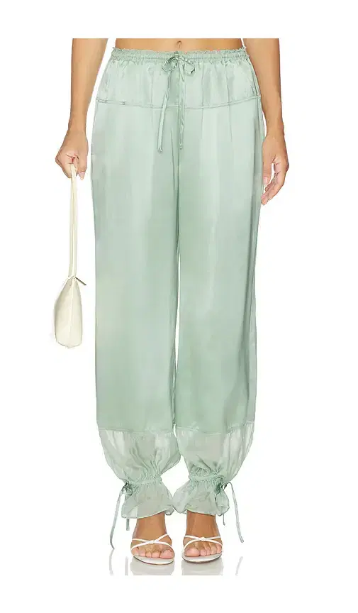 Camile Silk Cinched Pant Camile Silk Cinched Pant