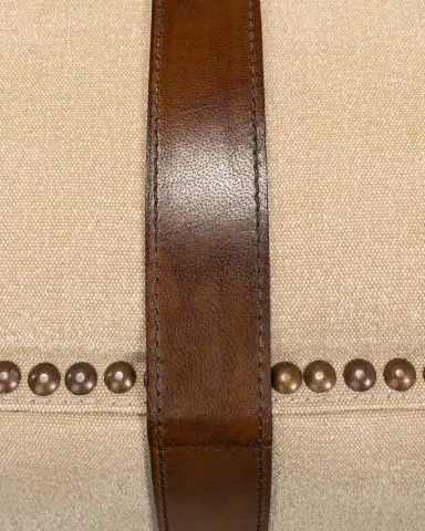 Sarreid Leather Strap Ottoman | Thumbnail 3 Sarreid Leather Strap Ottoman | Thumbnail 3