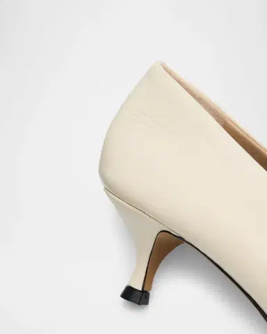 Le Monde Béryl 50mm Babouche Leather Kitten-Heel Pumps | Thumbnail 4
