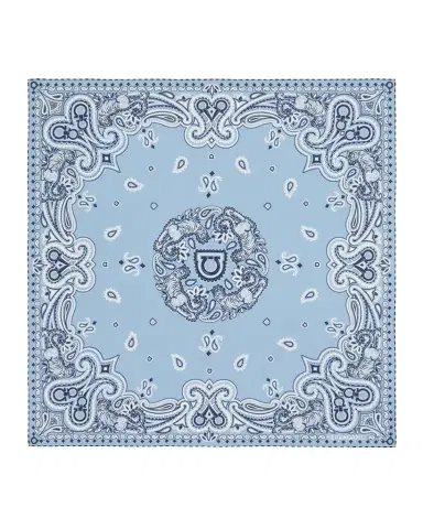 FERRAGAMO Arabesque-Print Bandana | Thumbnail 1 FERRAGAMO Arabesque-Print Bandana | Thumbnail 1