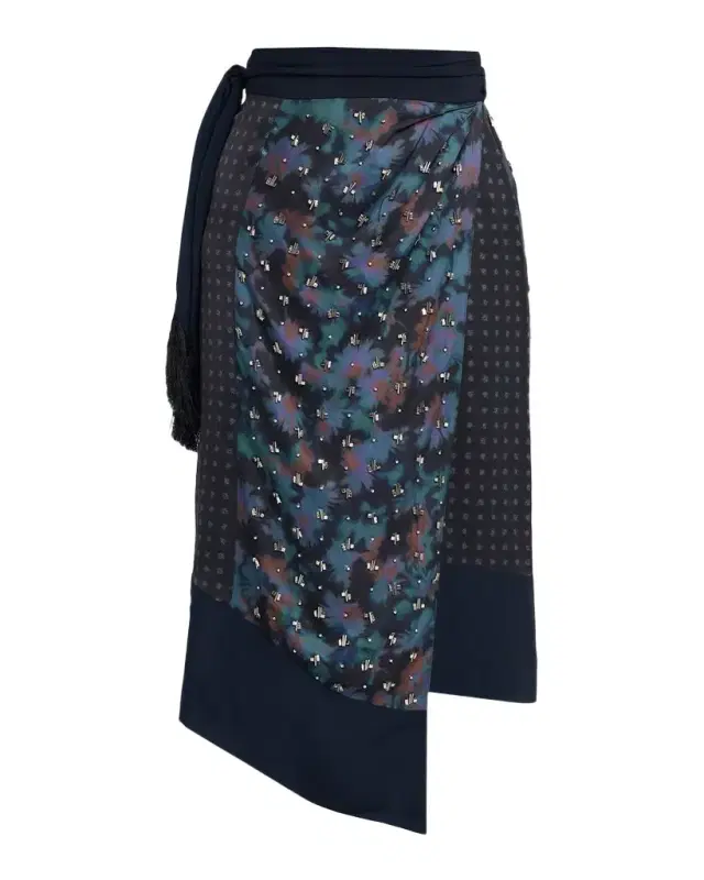 3.1 Phillip Lim Desert Flower Embellished Wrap Skirt