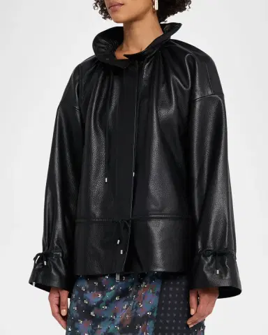 3.1 Phillip Lim Cinched Leather Jacket | Thumbnail 4