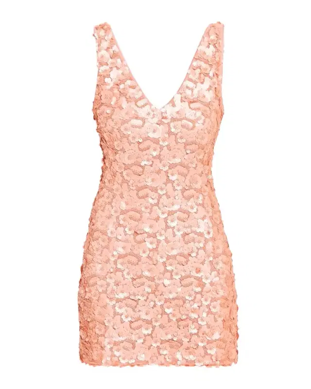 Ramy Brook Giada Sleeveless Floral Sequin Mini Dress